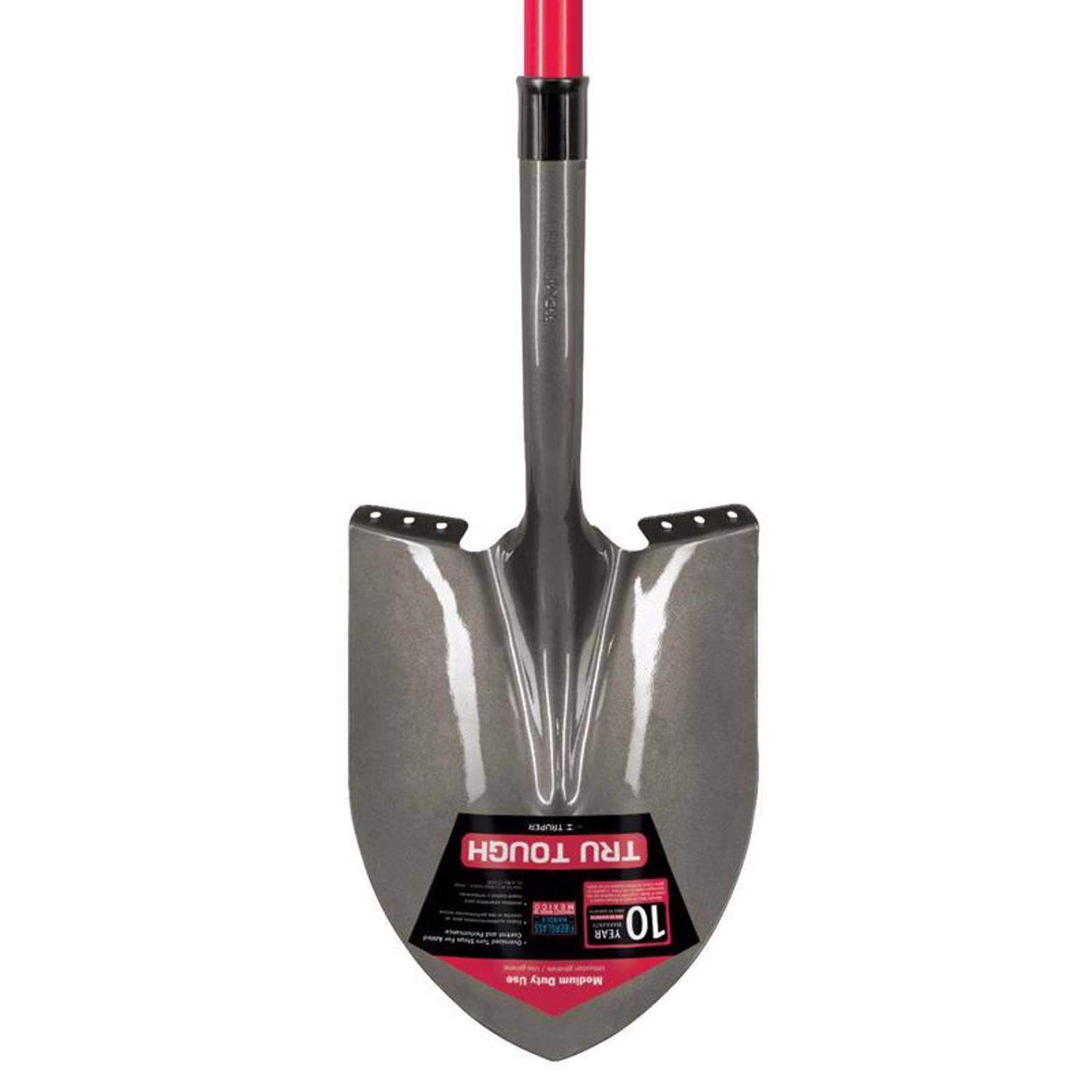 Truper Tru Pro Steel Digging Round Point Shovel 58 in.