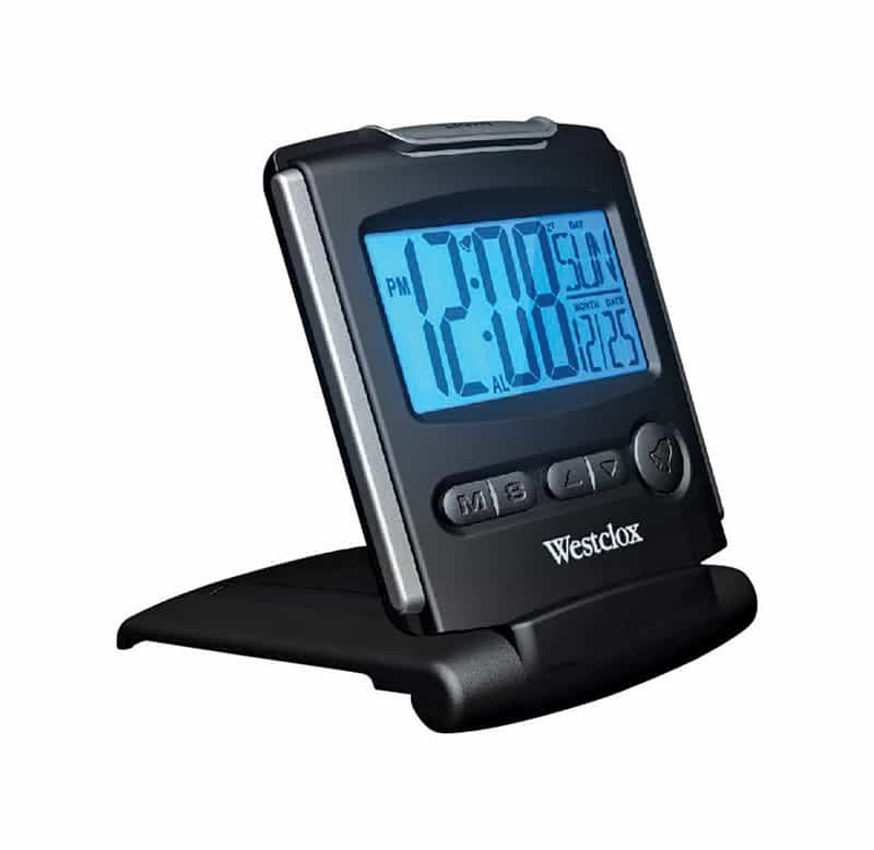Westclox Black Travel Alarm Clock Digital Ace Hardware