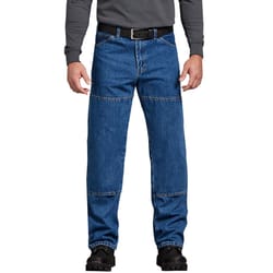 Dickies Men's Denim Double Knee Jeans Stonewashed Indigo Blue 30x30 5 pocket 1 pk