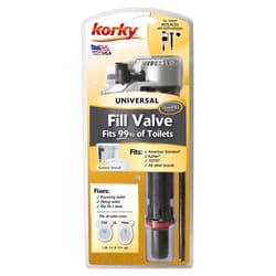 Korky QuietFILL Platinum Universal Toilet Fill Valve Multicolored For Universal