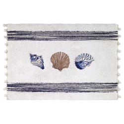 Avanti Linens Blue Lagoon 30 in. L X 20 in. W Multicolored Cotton Bath Rug