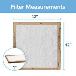 3M Filtrete 12 in. W X 12 in. H X 1 in. D Synthetic 2 MERV Flat Panel Filter 2 pk