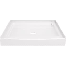 Delta Classic 500 4-7/8 in. H X 32 in. W X 32 in. L White Shower Base