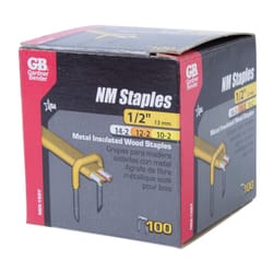 Gardner Bender 1/2 in. W Metal Insulated Staple 100 pk