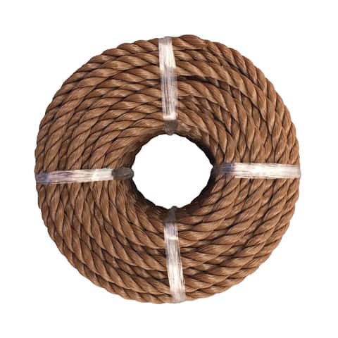 Ace 1/4 in. D X 100 ft. L Brown Twisted Poly Rope Ace 1/4 in. D X 100 ft. L Brown Twisted Poly Rope