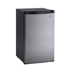 Avanti 4.4 cu ft Black/Silver Stainless Steel Compact Refrigerator 228 W