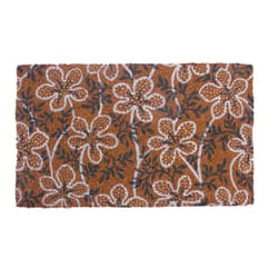 Entryways 35 in. W X 22 in. L Natural Ghost Blossoms Coir Door Mat