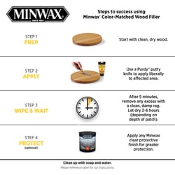 Minwax Color Matched Gray Wood Filler 6 oz