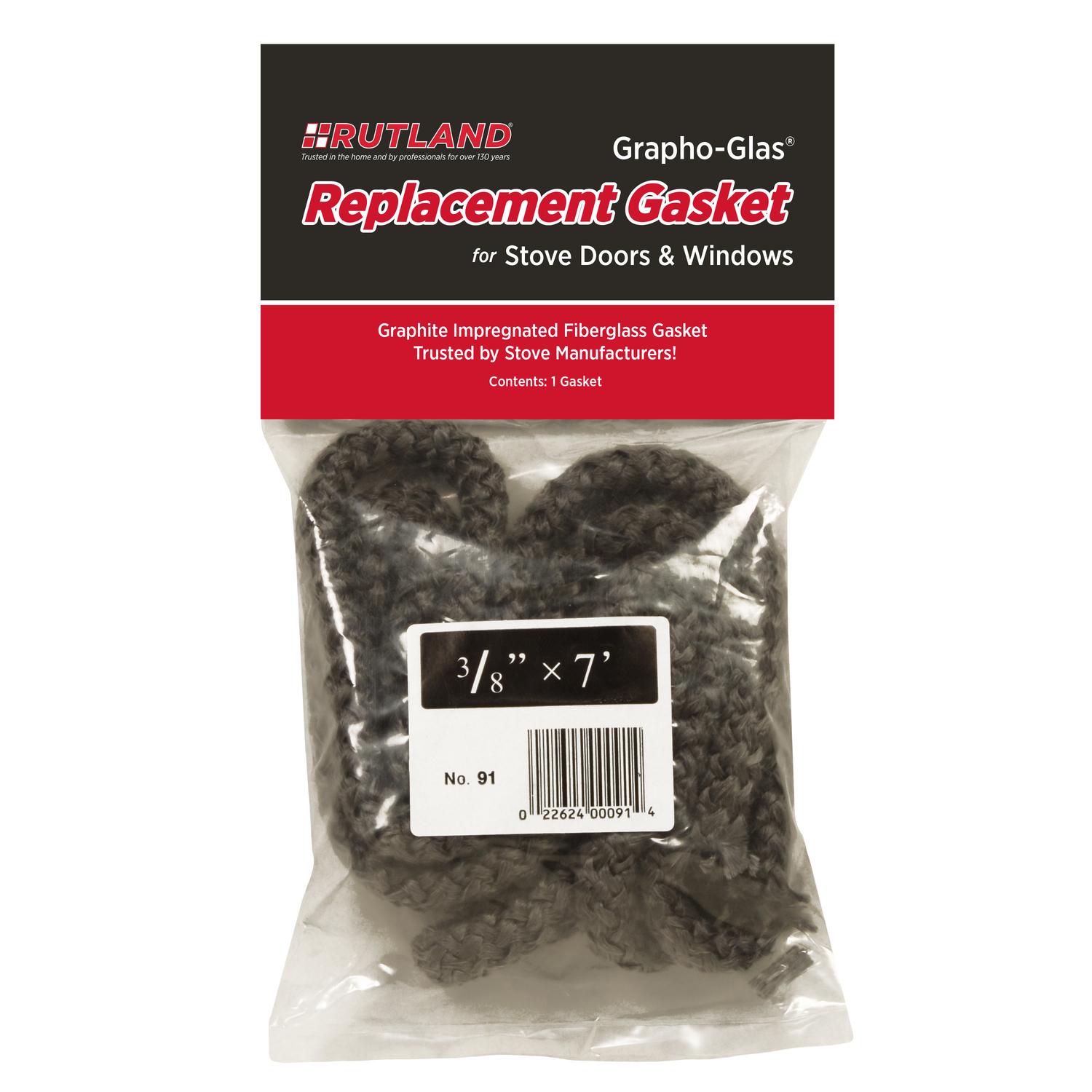 Corda Guarnizione Per Stufa A Legna E Pellet | Rutland Grapho-Glas | 162 Cm X 20 Mm | Termoresistente - 3