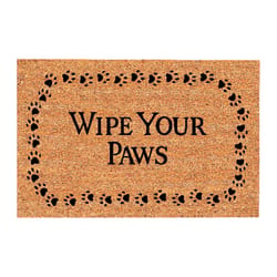 DeCoir 30 in. W X 18 in. L Tan/Black Wipe Your Paws Entrance Mat