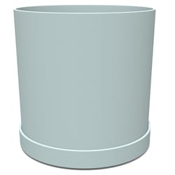 Bloem Mathers 9.625 in. H X 18 in. D Resin Planter Misty Blue