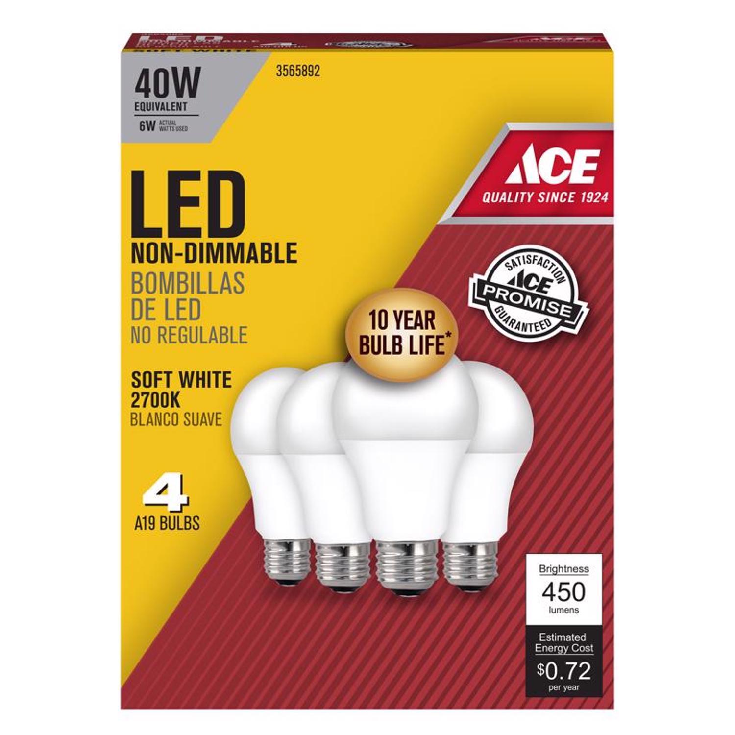 Ace hardware incandescent light bulbs sales