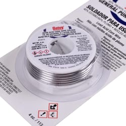 Oatey 4 oz Acid Core Wire Solder 0.081 in. D Tin/Lead 40/60 1 pc