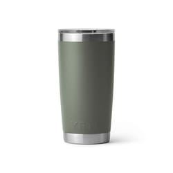 YETI Rambler 20 oz Camp Green BPA Free Vacuum Insulated Tumbler