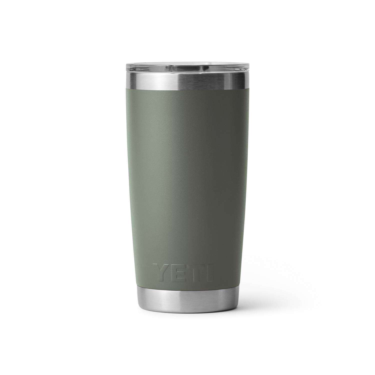 YETI Rambler 20 oz Camp Green BPA Free Vacuum Insulated Tumbler