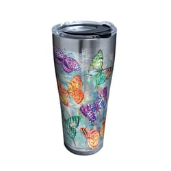 Tervis 30 oz Multicolored BPA Free Butterfly Glow Tumbler with Lid