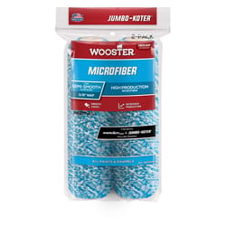 Wooster Jumbo-Koter Microfiber 6-1/2 in. W X 3/8 in. Paint Roller Cover 2 pk