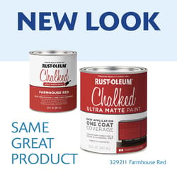 Rust-Oleum Chalked Ultra Matte Farmhouse Red Water-Based Acrylic Chalk Paint 30 oz