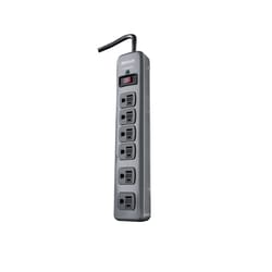 Southwire Woods 3 ft. L 6 outlets Power Strip w/Surge Protection Black 900 J