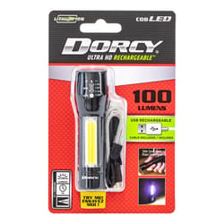 Dorcy 100 lm Black Fluorescent USB Flashlight