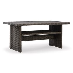 Signature Design by Ashley Brook Ranch Brown Rectangular Wicker Dining Table