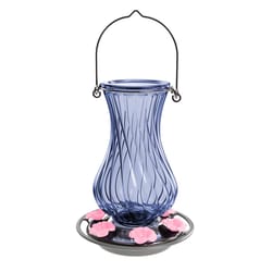 Nature's Way Hummingbird 32 oz Glass/Metal/Plastic Antique Nectar Bird Feeder 6 ports