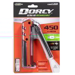 Dorcy 450 lm Black/Red Fluorescent Work Light Flashlight
