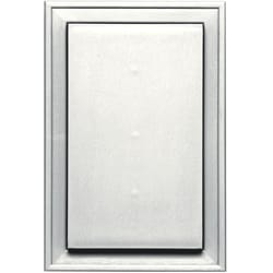 Builders Edge 12 in. H X 8 in. W X 1-1/2 in. L Prefinished White Vinyl Mounting Block