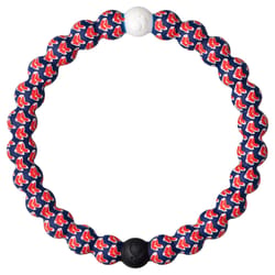 Lokai MLB Unisex Boston Red Sox Round Blue/Red Bracelet Silicone Water Resistant Size 6