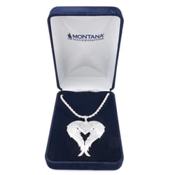 Montana Silversmiths Women's Angel Heart Heart Silver Necklace Brass Water Resistant