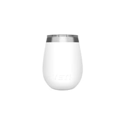 YETI Rambler 10 oz White BPA Free Wine Tumbler with MagSlider Lid