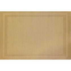 Pacific Merchants Laguna Designer Placemats Linen Vinyl Placemats 18 in. L X 12 in. W