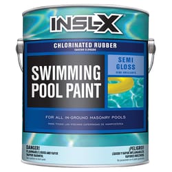 Insl-X Indoor and Outdoor Semi-Gloss Ocean Blue Rubber-Based Swimming Pool Paint 1 gal