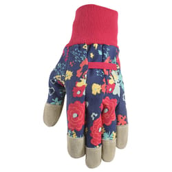 Wells Lamont Women's Indoor/Outdoor Liberty Print Gardening Gloves Multicolored S 1 pair