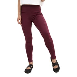 Fitkicks Crossover Women's Leggings M Burgundy