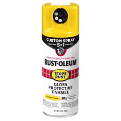 Rust-Oleum Stops Rust Custom Spray 5-in-1 Gloss Sunburst Yellow Spray Paint 12 oz