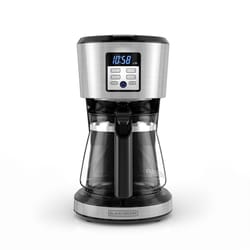 Black+Decker Vortex 12 cups Black/Silver Coffee Maker