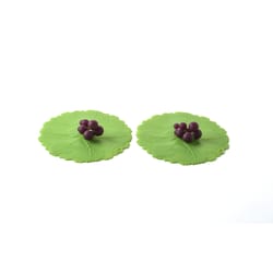 Charles Viancin Green Silicone Grape Drink Covers