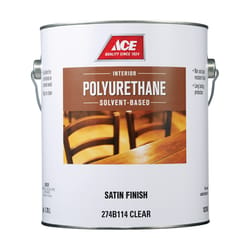 Ace Satin Clear Solvent-Based Polyurethane Wood Finish 1 gal
