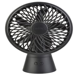 Treva 5 in. H X 5 in. D 3 speed Oscillating Rechargeable Fan