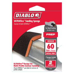 Diablo ULTRAflex 7 in. L X 4-4/5 in. W 60 Grit Medium Block Sanding Sponge