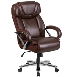 Flash Furniture Brown Leather Office Chair