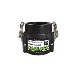 Green Leaf Camlock 2 in. Female X 2 in. D FNPT Polypropylene Coupler 1 pk