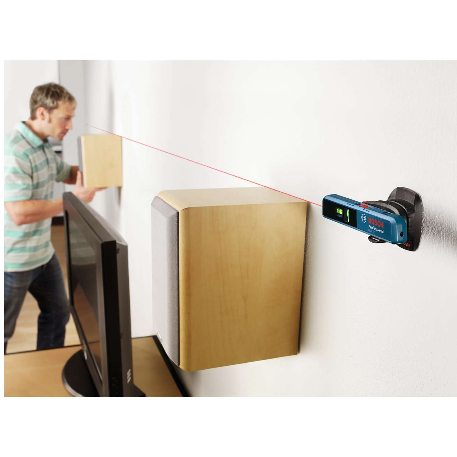 Bosch BLAZE Combo Kit 65-ft Indoor Laser Distance Measurer with Backlit  Display at