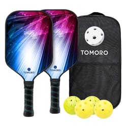 TOMORO 16mm F4 Technology Red Pickleball Paddles Set