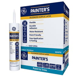 GE Painter's White Acrylic Latex Painter's Caulk Sealant 10.1 oz