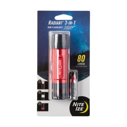 Nite Ize Radiant 80 lm Red LED Mini Flashlight AA Battery