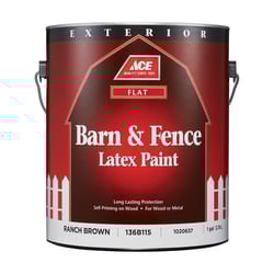 Ace Flat Ranch Brown Barn and Fence Paint Exterior 1 gal