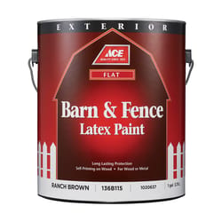 Ace Flat Ranch Brown Barn and Fence Paint Exterior 1 gal