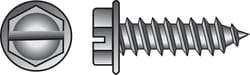 HILLMAN No. 14 Ga. X 2 in. L Slotted Hex Head Sheet Metal Screws 100 pk